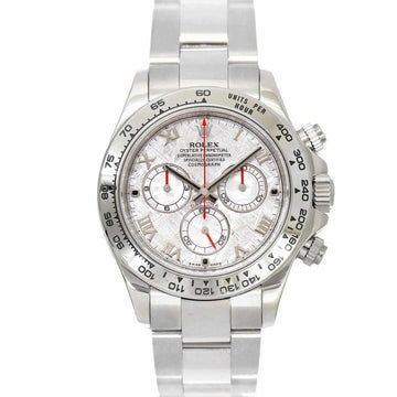 Rolex Daytona 116509 M Roulette Chronograph Men's Watch Meteorite Dial K18WG White Gold Automatic Winding