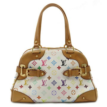 LOUIS VUITTON Multicolor Claudia Handbag Shoulder Bag Blond White M40193