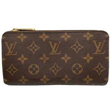 LOUIS VUITTON Vuitton Zippy Wallet Round Zipper Long Monogram Fuchsia M41895 Pink Purple Women's Men's