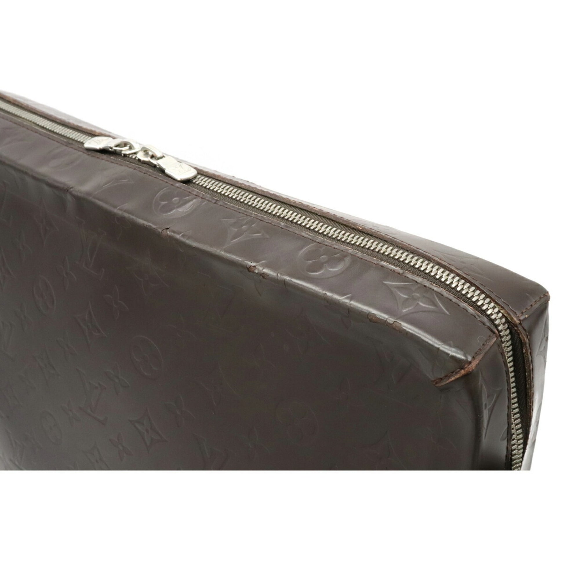 Louis Vuitton M46530 Glace Steve Men's Shoulder Bag Coffee Brown Monogram