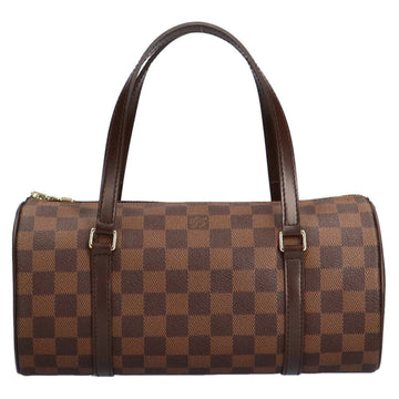 LOUIS VUITTON Papillon 27 Damier Shoulder Bag Canvas Brown Women's