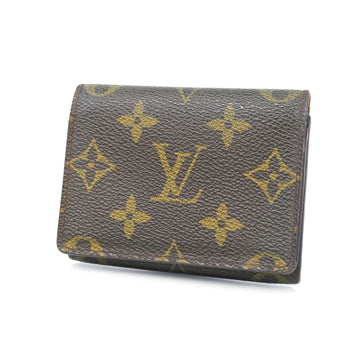 LOUIS VUITTONAuth  Monogram Amberop Cult De Visit M62920 Business Card Case