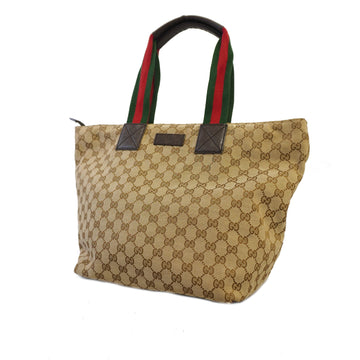 Gucci Sherry Line 131231 Unisex GG Canvas Tote Bag Beige