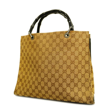 GUCCI tote bag GG canvas 002 1010 3754 brown silver hardware ladies