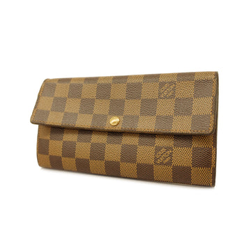 LOUIS VUITTONAuth  Damier Portofeuil Sara N61734 Women's Long Wallet [bi-fold]