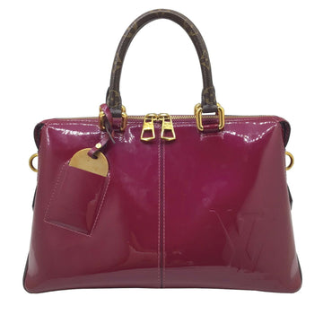 LOUIS VUITTON Monogram Vernis Tote Miroir Wine Red Magenta Gold Hardware Women's M54640 SN5107