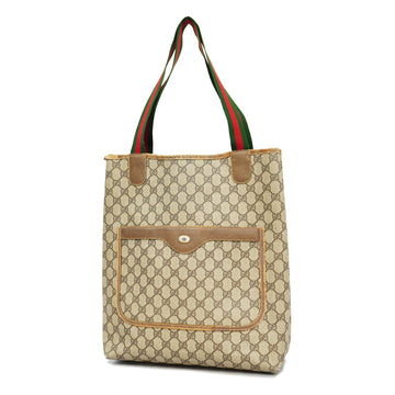 Gucci Sherry Line Tote Bag 39 02 003 Women's GG Supreme Tote Bag Beige