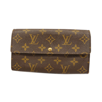 LOUIS VUITTONAuth  Monogram Portomone Credit M61725 Unisex Long Wallet