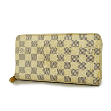 LOUIS VUITTONAuth  Damier Azur Zippy Organizer N60012 Long Wallet [bi-fold]