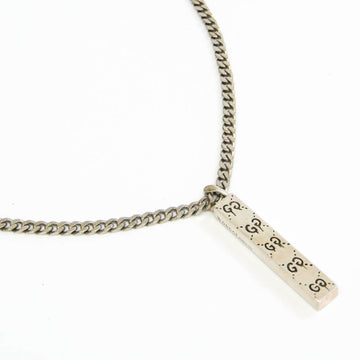 Gucci Ghost Silver 925 Men's Pendant Necklace (Black,Silver)