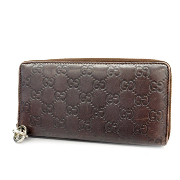 GUCCIAuth ssima Long Wallet 233025 Women's Leather Long Wallet [bi-fold]
