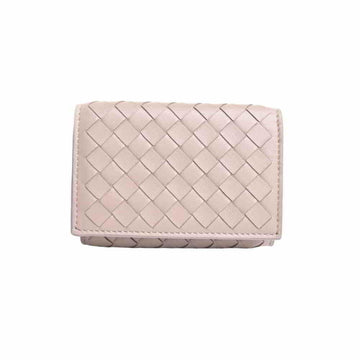 Bottega Veneta Intrecciato Leather Trifold Wallet Brown