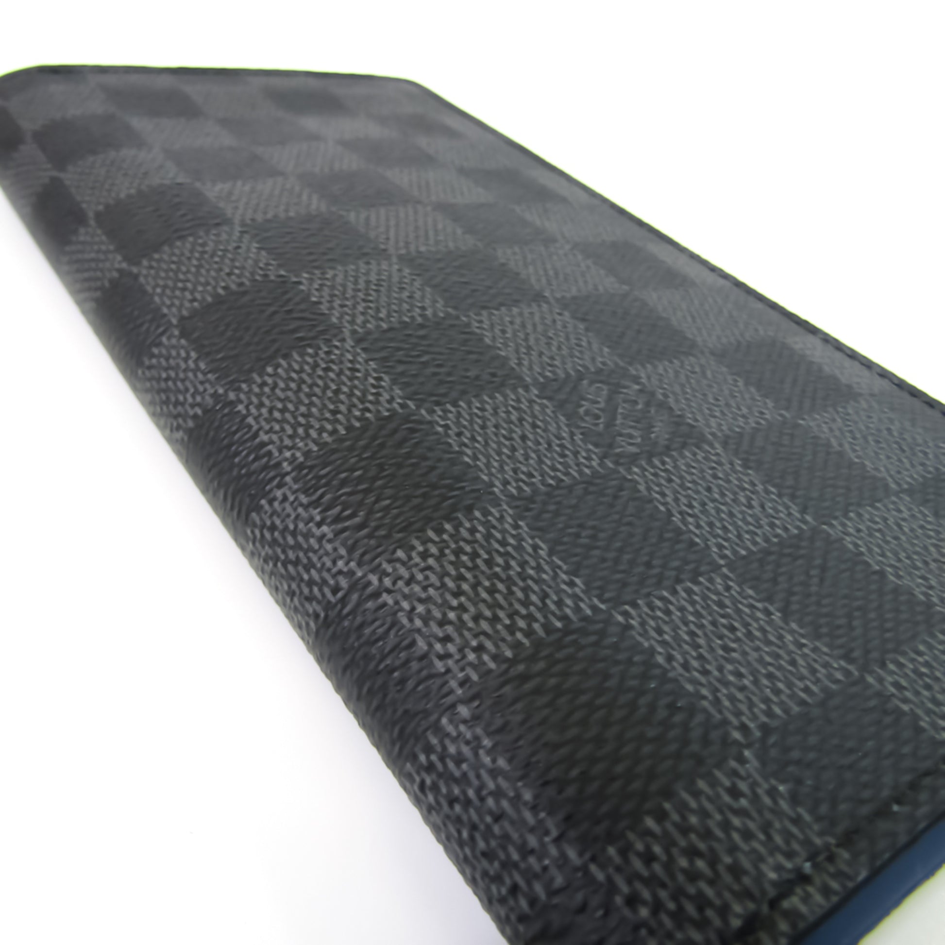 Louis Vuitton Damier Graphite Bifold Long Wallet Brazza Men Excellent N1685