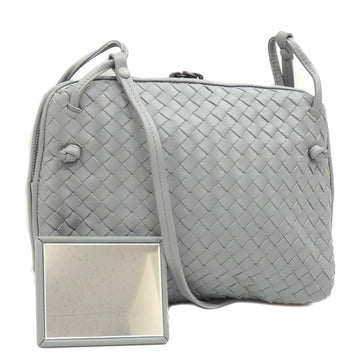 BOTTEGA VENETA shoulder bag intrecciato ladies light gray lambskin leather