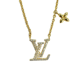 LOUIS VUITTON Necklace LV Iconic Pendant Gold Rhinestone M00596 TE0233 Women's Men's