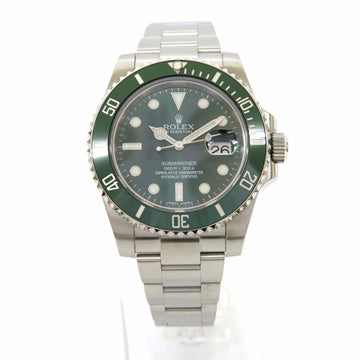ROLEX Submariner 116610LV G serial automatic green watch men's