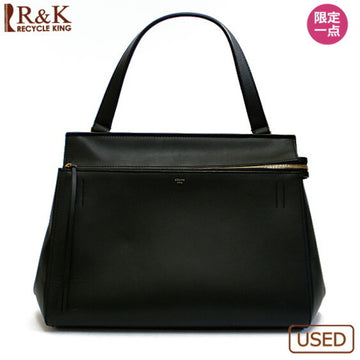 CELINE Edge Tote Bag Leather Black Celine Ladies specialprice2505