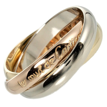 CARTIER Trinity No. 14.5 Ring 8.79g K18 Gold YG PG WG