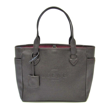 LOEWE Heritage Women's Leather Tote Bag Dark Brown