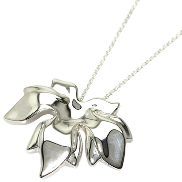 TIFFANY Leaf Necklace Silver Ladies &Co.