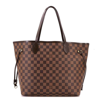 LOUIS VUITTON Damier Neverfull MM Tote Bag Ebene Threes N51105 Brown