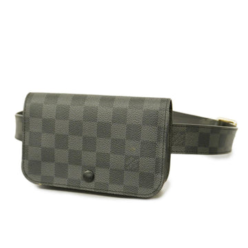 LOUIS VUITTON Waist Bag Damier Graphite Suntulle Pochette Homme M6837V Black Men's