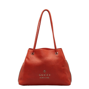 GUCCI GG Canvas 419689 Women's Leather Handbag,Shoulder Bag,Tote Bag Red Color