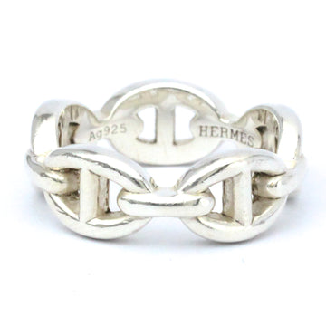 HERMES Chaine D'Ancre Silver 925 Fashion No Stone Band Ring Silver