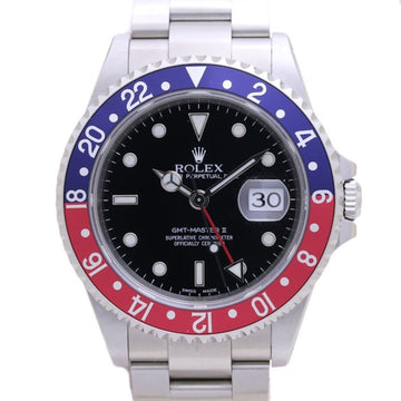 ROLEX GMT Master 16710 Red Blue Bezel Men's 38646