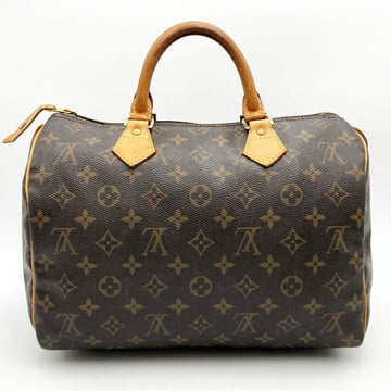 LOUIS VUITTON Speedy 30 M41526 Monogram Boston Bag Brown Canvas Women's USED