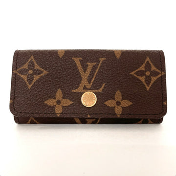 LOUIS VUITTON Multicle 4 Key Case Monogram Canvas  M69517 Unisex Brown