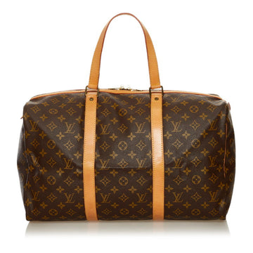 Louis Vuitton Monogram Sax Spool 45 Boston Bag M41624 Brown PVC Leather Ladies LOUIS VUITTON