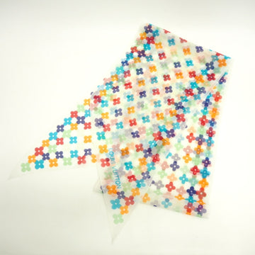 LOUIS VUITTON/ Chiffon Scarf See-through Multicolor Women's