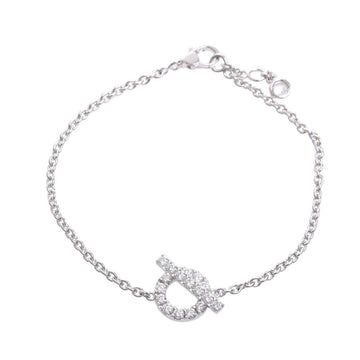 HERMES K18WG Diamond Finesse Bracelet Diamond: No stone grain Ladies