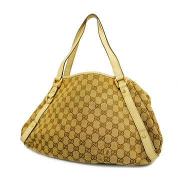 GUCCIAuth  GG Canvas Tote Bag 130736 Women's Beige