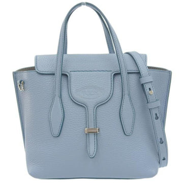 TOD'S Leather Joy Handbag XBWANXA0100 Blue Ladies
