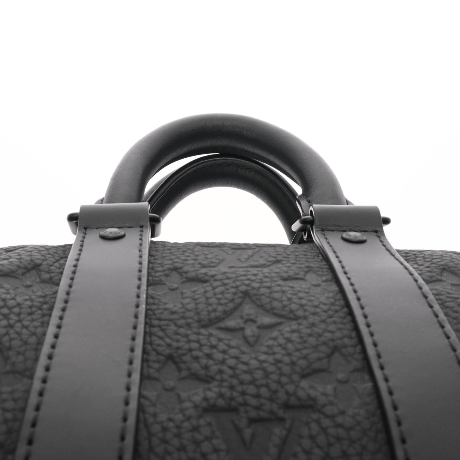 Louis Vuitton Keepall Bandouliere 25 M20900 Monogram Taurillon Black  Authentic