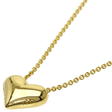 TIFFANY pinched heart necklace K18 yellow gold ladies &Co.