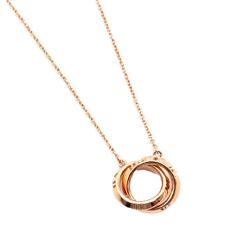 TIFFANY Atlas x Closed Interlocking Necklace Pink Gold AU750 K18PG Women's Jewelry &Co.