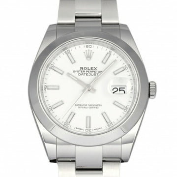 ROLEX Datejust 126300 white dial watch men