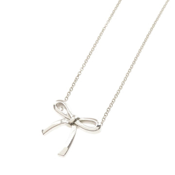 TIFFANY Bow Necklace Silver Ladies