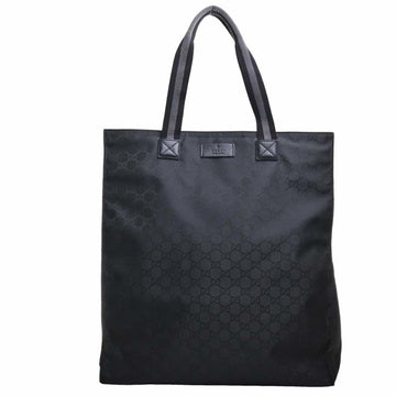 GUCCI Nylon GG Tote Bag 449177 Black Ladies