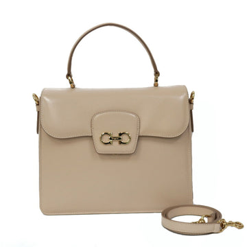 SALVATORE FERRAGAMO Shoulder Bag Beige Ladies