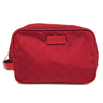 GUCCI Second Bag 510338 Women,Men Nylon,Leather Clutch Bag Red Color