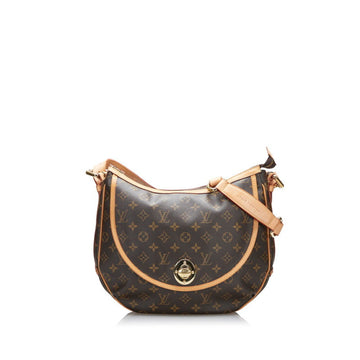 Louis Vuitton Monogram Turam GM Shoulder Bag M40075 Brown PVC Leather Ladies LOUIS VUITTON