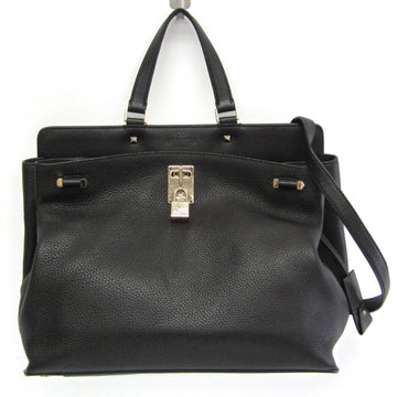 VALENTINO GARAVANI Garavani Joylock NW2B0A54VSL Women's Leather Handbag,Shoulder Bag Black