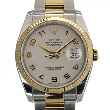 ROLEX Datejust 116233 ivory Arabic dial watch men's