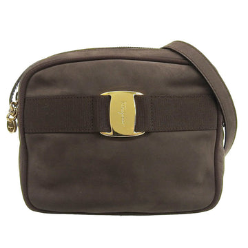 Salvatore Ferragamo Leather Shoulder Bag Brown