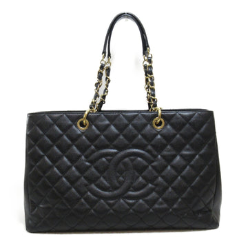 CHANEL ChainTote Bag Black Caviar Skin [Grained Calf] A66865