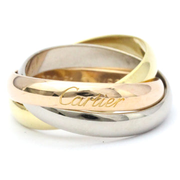 CARTIER Trinity Pink Gold [18K],White Gold [18K],Yellow Gold [18K] Fashion No Stone Band Ring Gold